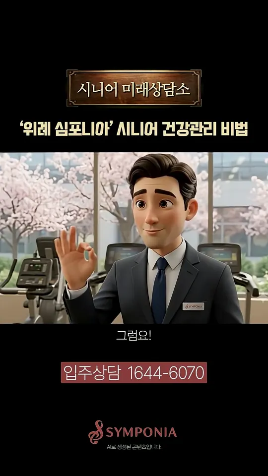 시니어 레지던스 상담 영상 포스터
